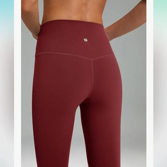 Colorfulkoala Dreamlux High Waisted Workout Leggings Yoga Pants XL Merlot - Picture 3 of 7